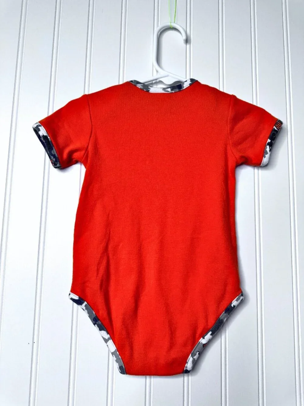 Harley-Davidson Orange Graphic Print Baby Bodysuit with Bib Size 18M